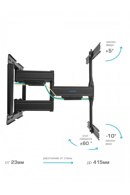 Кронштейн Kromax Ultra Slim-102 (черный) 1