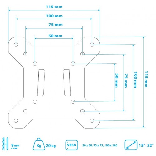 Кронштейн Kromax VEGA-3 (черный) 5