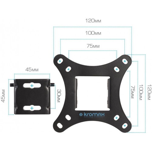 Кронштейн Kromax VEGA-6 new (черный) 5