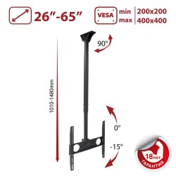 Кронштейн на потолок Arm Media LCD-1500 (черный)