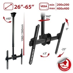 Кронштейн на потолок Arm Media LCD-1700 (черный)