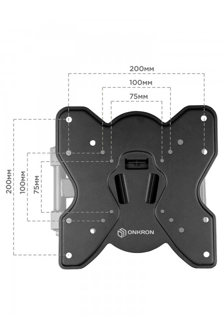 Кронштейн ONKRON M1S (черный) 1