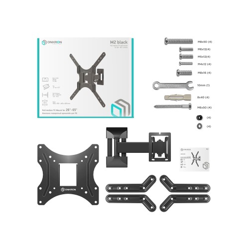 Кронштейн ONKRON M2 (черный) 6