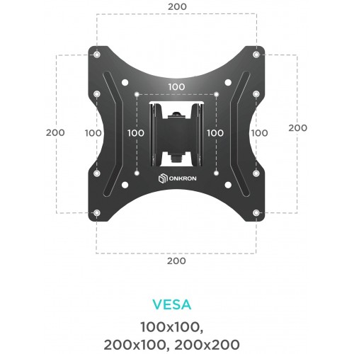 Кронштейн ONKRON M2S (черный) 4