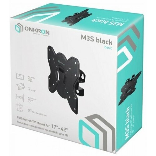 Кронштейн ONKRON M3S (черный) 8