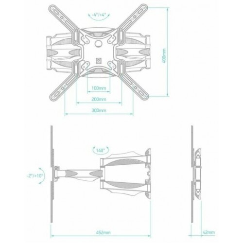 Кронштейн ONKRON M5 (черный) 8