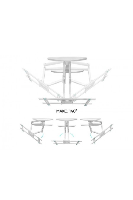 Кронштейн ONKRON M6L (белый) 3