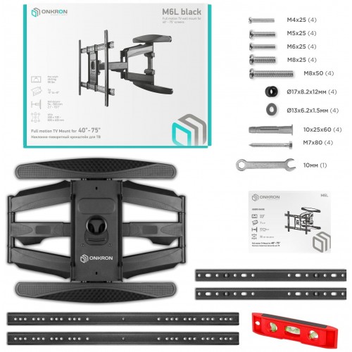 Кронштейн ONKRON M6L (черный) 5