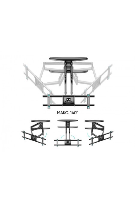 Кронштейн ONKRON M6L (черный) 2