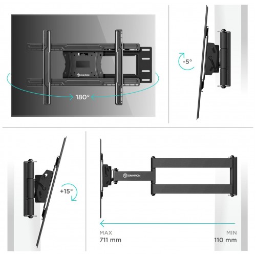 Кронштейн ONKRON M7L (черный) 1