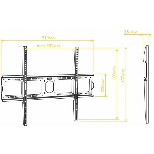 Кронштейн ONKRON UF4 (черный) 6
