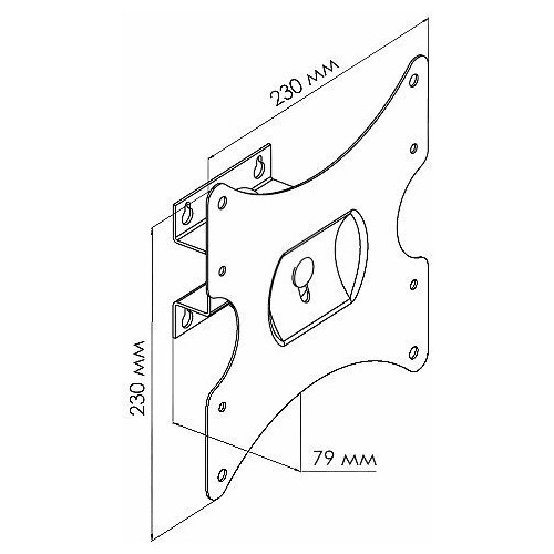 Кронштейн Trone LPS 40-12 (серый) 2