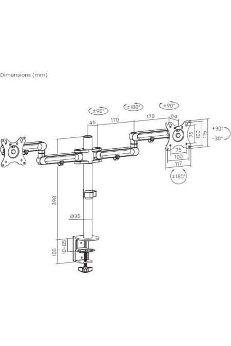 Кронштейн Ultramounts UM 737 (черный) 1