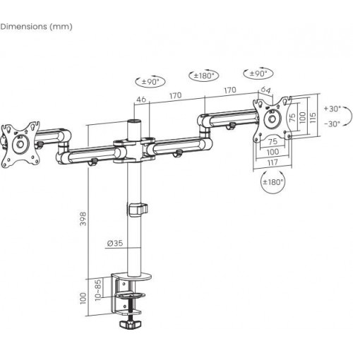 Кронштейн Ultramounts UM 737 (черный) 3
