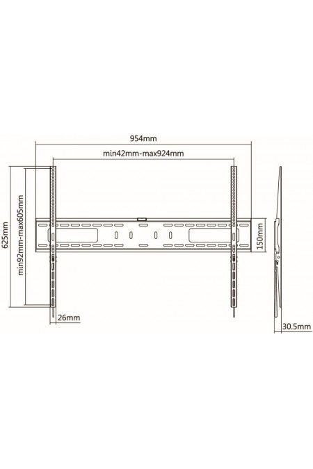 Кронштейн Ultramounts UM 815F (черный) 1