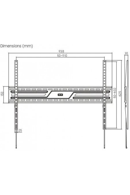 Кронштейн Ultramounts UM 824F (черный) 2
