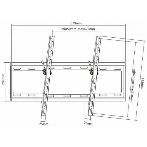 Кронштейн Ultramounts UM 834T (черный) 1