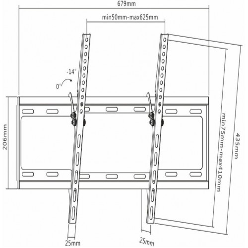Кронштейн Ultramounts UM 834T (черный) 2