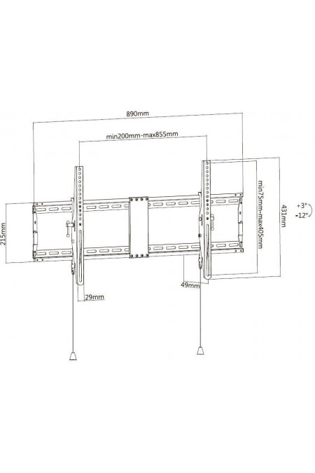 Кронштейн Ultramounts UM 840T (черный) 1