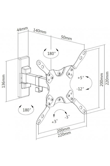 Кронштейн Ultramounts UM 864 (белый) 1