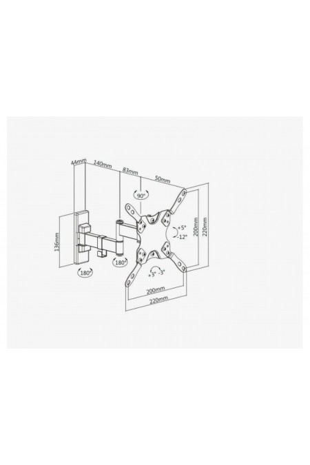 Кронштейн Ultramounts UM 866 (черный) 1