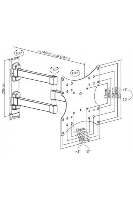 Кронштейн Ultramounts UM 867 (белый) 6