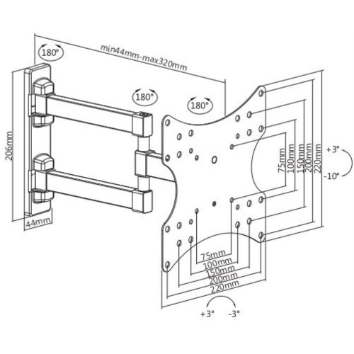 Кронштейн Ultramounts UM 867 (белый) 6