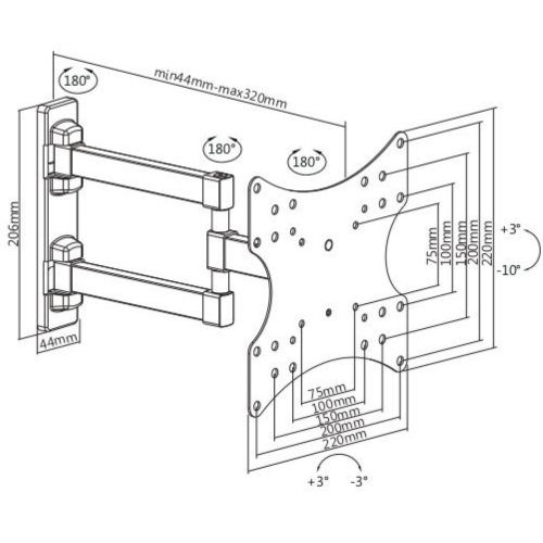 Кронштейн Ultramounts UM 867 (белый) 9