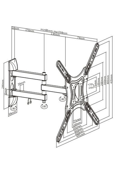 Кронштейн Ultramounts UM 870 (черный) 1