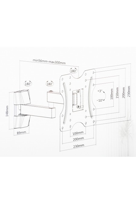 Кронштейн Ultramounts UM 899 (черный) 1