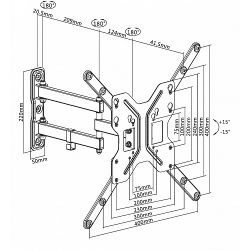 Кронштейн Ultramounts UM 905 (черный) 2