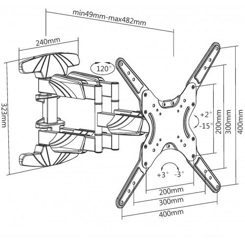 Кронштейн Ultramounts UM 907 (черный) 2