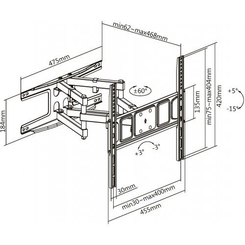 Кронштейн Ultramounts UM 908 (черный) 8