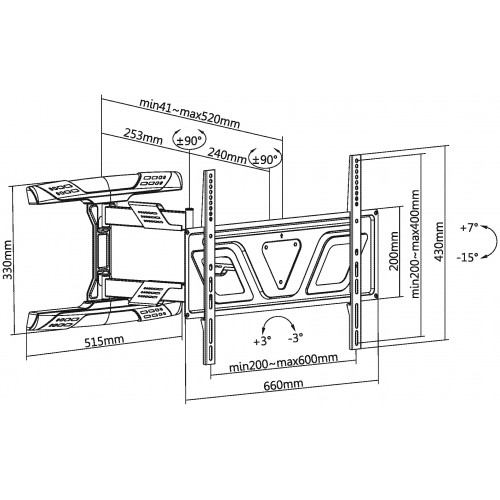 Кронштейн Ultramounts UM 910 (черный) 1