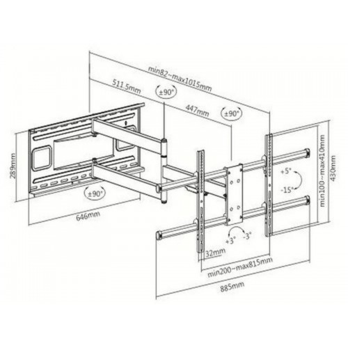 Кронштейн Ultramounts UM 915 (черный) 