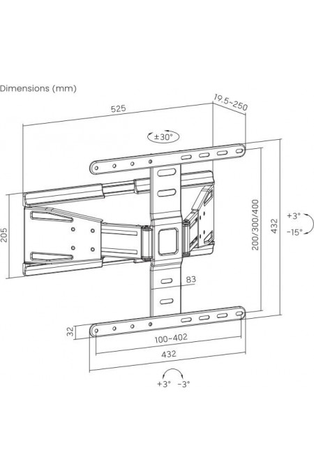 Кронштейн Ultramounts UM 955 (черный) 6