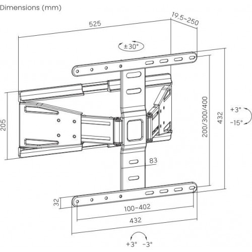 Кронштейн Ultramounts UM 955 (черный) 6