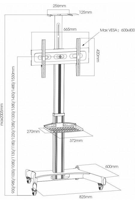 Стойка Arm Media PT-STAND-11 (черный) 1