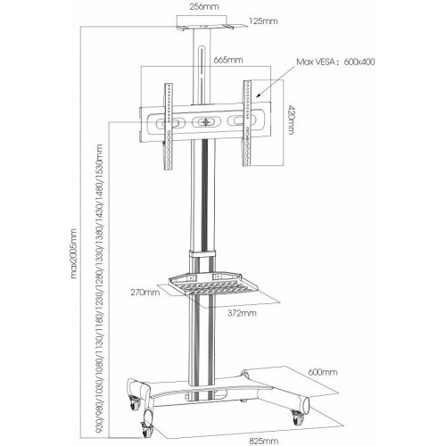 Стойка Arm Media PT-STAND-11 (черный) 3