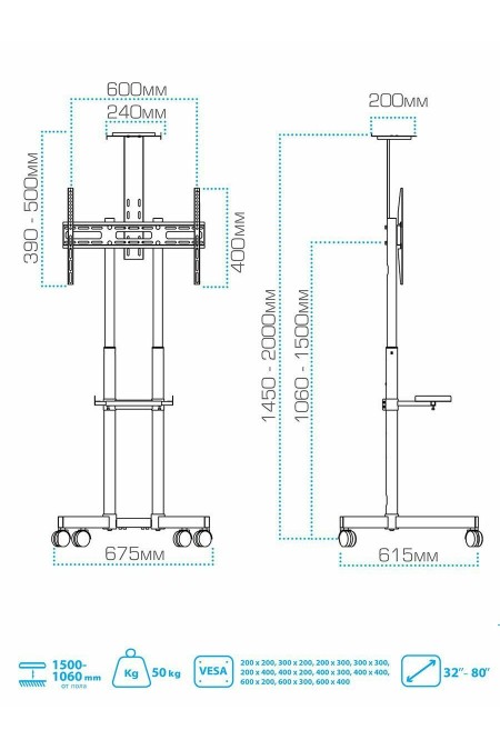 Стойка Arm Media PT-STAND-8 (черный) 5