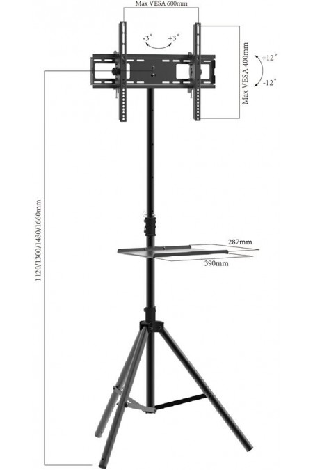 Стойка Arm Media TR-STAND-2 (черный) 