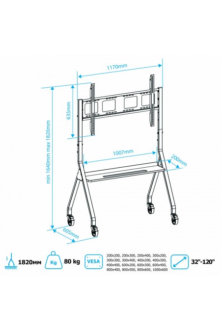 Стойка Kromax OMEGA-12 (серебристый) 6