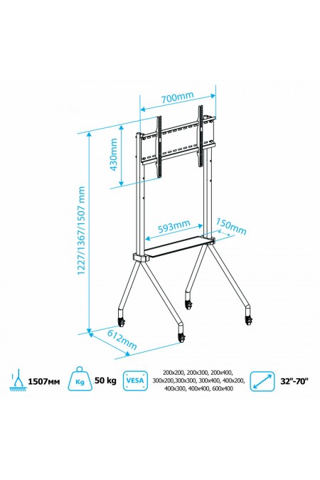 Стойка Kromax OMEGA-13 (черный) 5
