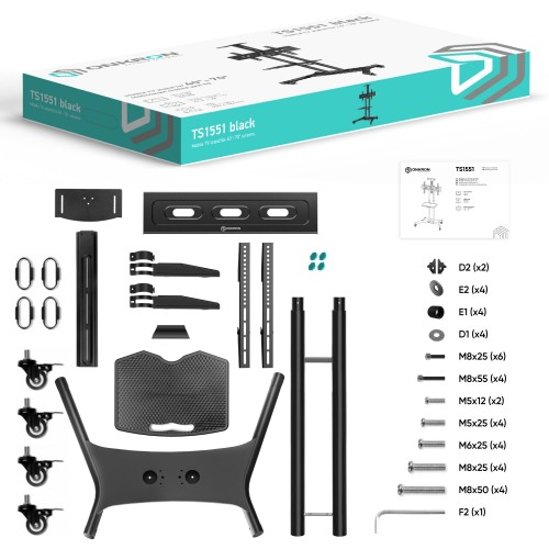 Стойка ONKRON TS1551 (черный) 6