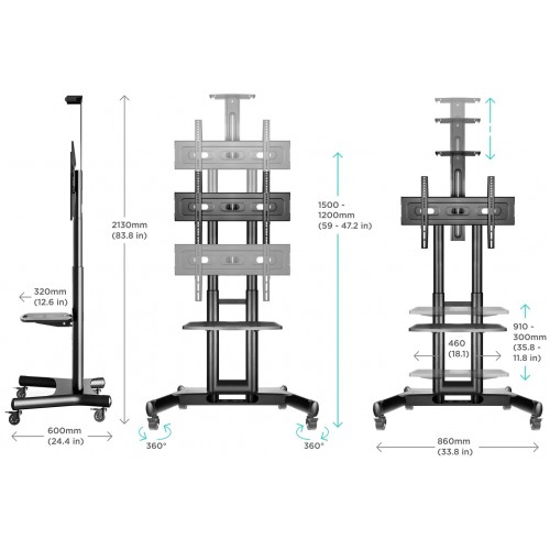 Стойка ONKRON TS1551 (черный) 8