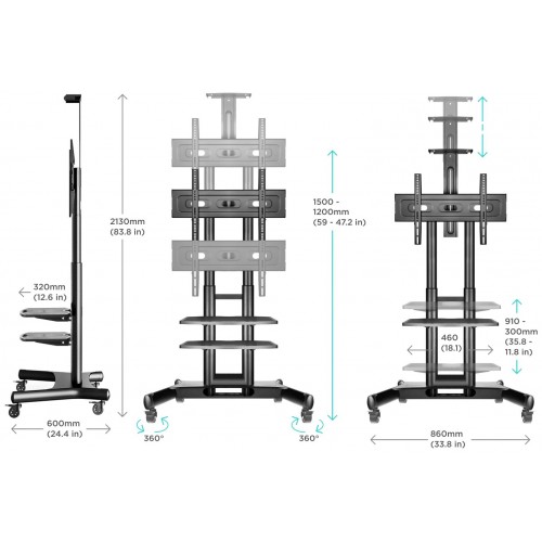 Стойка ONKRON TS1552 (черный) 3