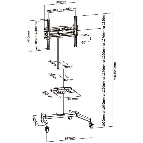 Стойка Ultramounts UM 252 (черный) 1
