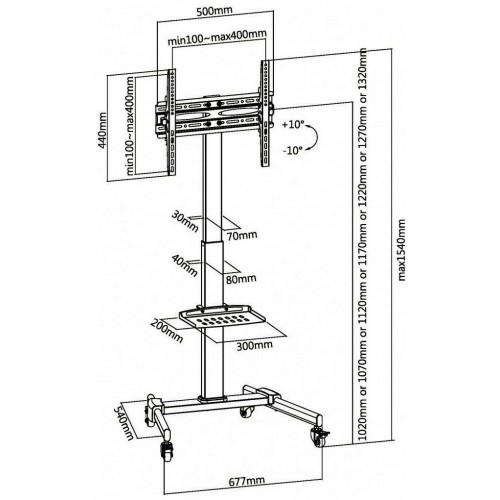 Стойка Ultramounts UM 252 (черный) 4