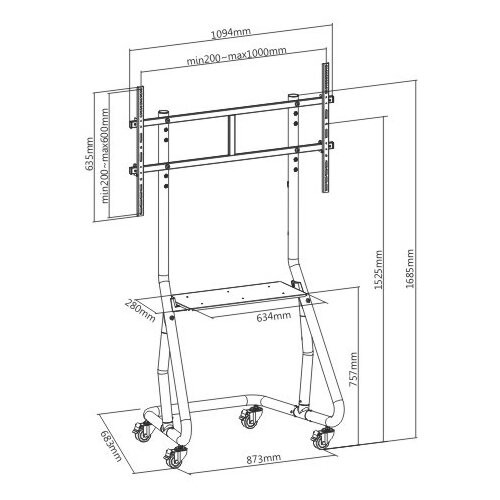 Стойка Ultramounts UM 298 (черный) 1