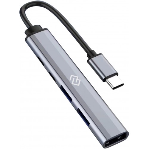 Разветвитель Digma USB-C DHUB-5USB-AC-3.0 5порт. (черный) 1